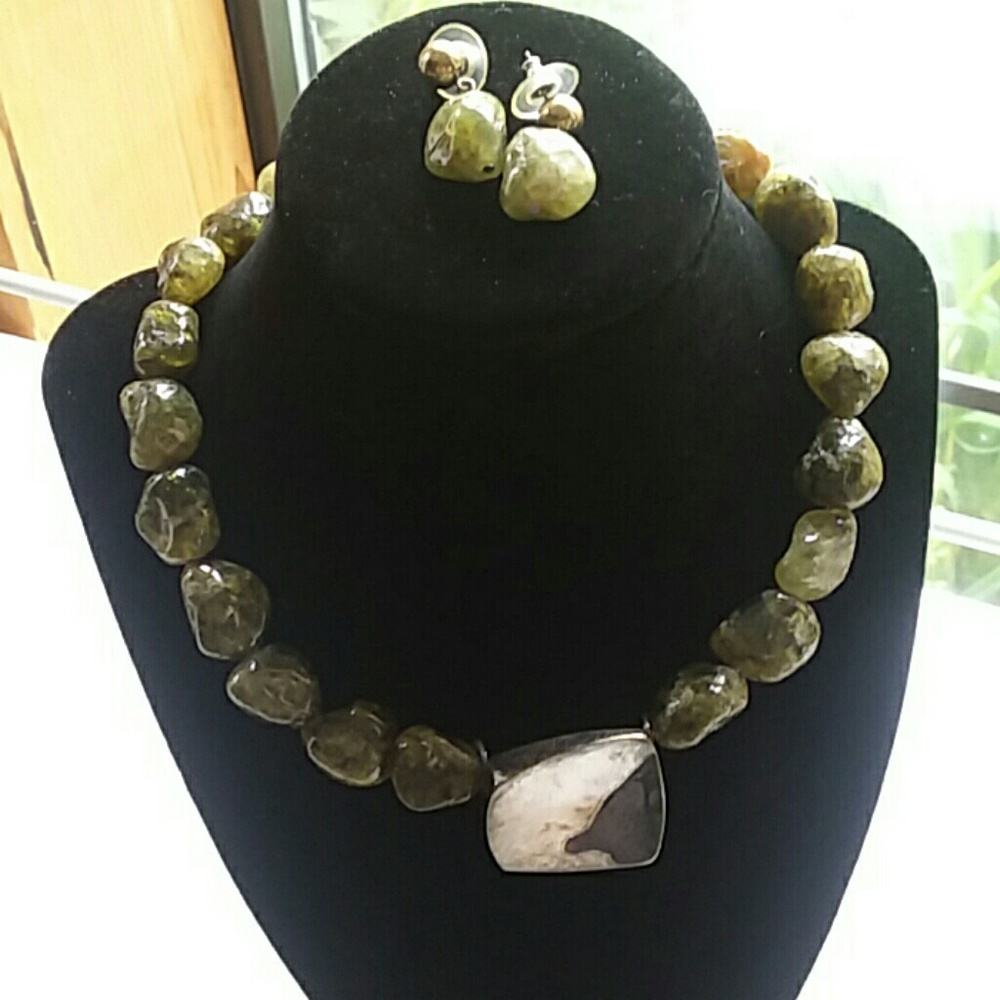 Artisan: B. Aston Necklace and Earrings Set